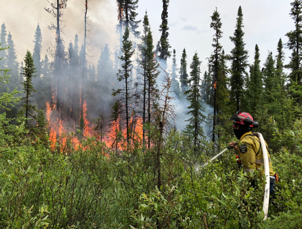 Wildland Firefighter -image from Alberta Wildfire